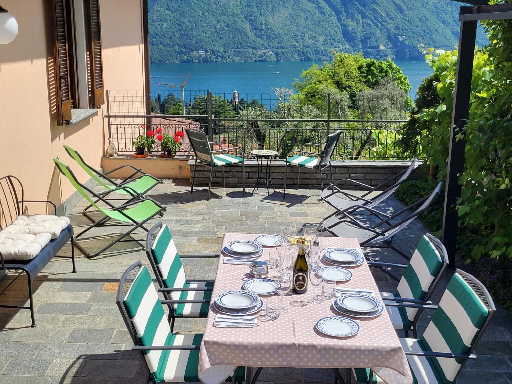 Casa Intignano - Appartamento Con Terrazzo Vista Lago Тремеццо Экстерьер фото